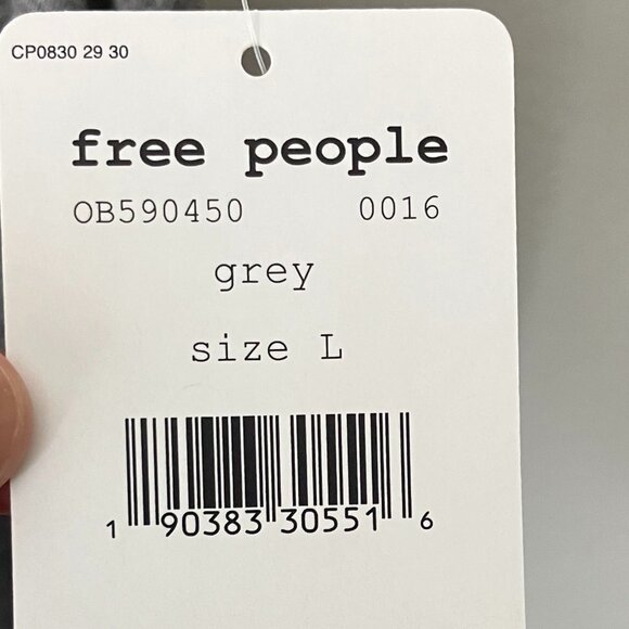 Free People "We the Free" Grey Sleeveless Tank Top, New with Tags - Picture 8 of 13